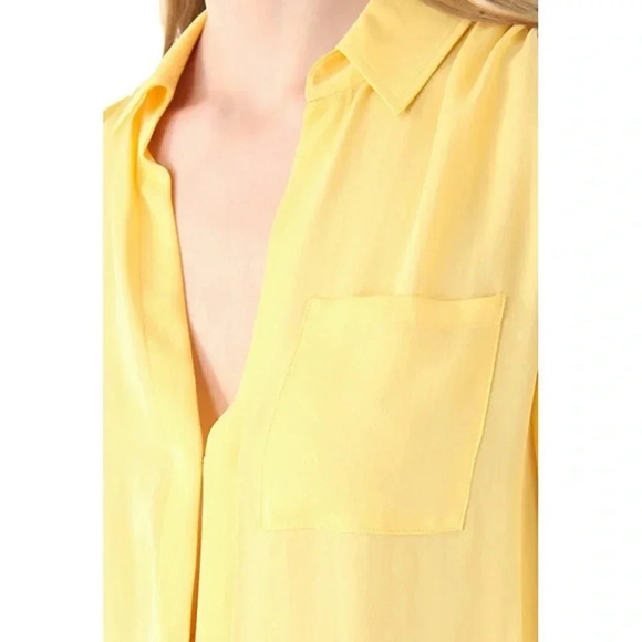 HAUTE HIPPIE NEW Pocket Silk Blouse Top - Picture 5 of 12